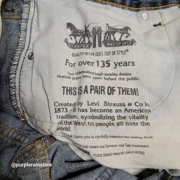 Vtg Levi's Jeans 34x32 Relaxed Straight 559 Medium Dark Wash Western Y2K - Picture 4 of 11